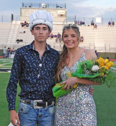 2021 Homecoming King and Queen Giovanni Rodriguez and Hannah Binkley