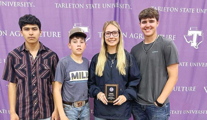 Dublin High School FFA students placed high at the Tarleton Invitational March 27 including the entomology team (top), the milk quality team (middle) and the Dairy Cattle team ( bottom). | Submitted photos
