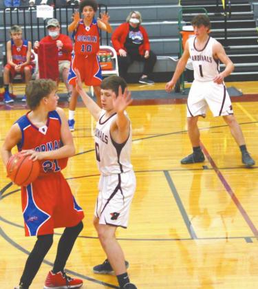 The JV Lingleville Cardinals triumphed over Gorman 54-29 in a home victory Friday afternoon. Sara Gann | Citizen staff photo