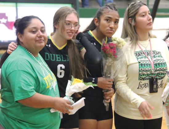 Dublin Lady Lions gave special teachers a hug and flowers in recognition of their tireless effort during Teacher Recognition Night Tuesday, Sept. 17. Paul Gaudette | Citizen staff photos