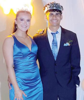Seniors Emma Vargas and Kaden Gaitan were named Prom Queen and King at the Saturday, May 17 Dublin High School Prom. The couple excitedly danced the night away at Double N Cowboy Church where the prom took place. For more photos see page A8 or the Dublin Citizen Facebook page. Courtesy Anjelica Salyer