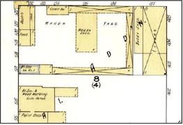Jim Bradberry’s old shop used to be a camp house in one of the wagon yards on Elm Street. This Sanborn map shows one of the wagon yards with a shed for wagons, buggies, a livery stable and a store to buy feed for the horses. Submitted photos