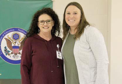 Junior High School Staff Member of the Month Susan DiCiccio Presented by Principal Paige Johnson