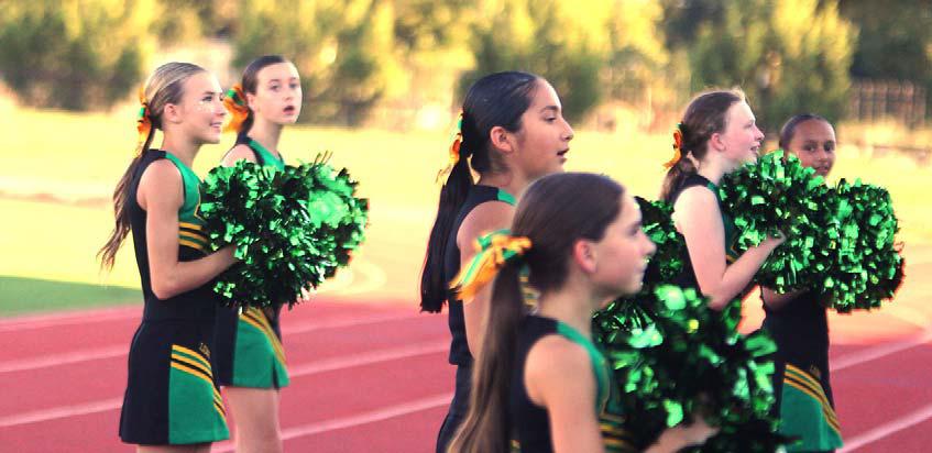 The Dublin Lions 7th grade and 8th grade Lions were on Cervetto Field Thursday, Sept. 12 as they faced the Anson Tigers in fiercely fought games. The teams will return to the field Thursday, Sept. 19 to face Bowie. The Jr. High cheerleaders were on hand to lead the stands in rooting for the home teams.
