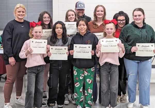 Lingleville School Board recognizes athletes