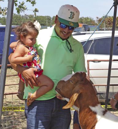 The inaugural Hispanic Fall Festival, sponsored by Stephenville’s Knights of Columbus chapter, drew more than 2,000 to the lot by St. Mary’s Catholic Church on Hwy. 377. The day-long celebration included the annual Stephenville Boxing Club Lights Out Tournament (below, left), a petting zoo (below, right), vendors, live music and colorful choreography from from Austin’s Danza Azteca San Miguel Arcangel, seen above marching to the beat as they went to perform. Paul Gaudette | Citizen staff photos