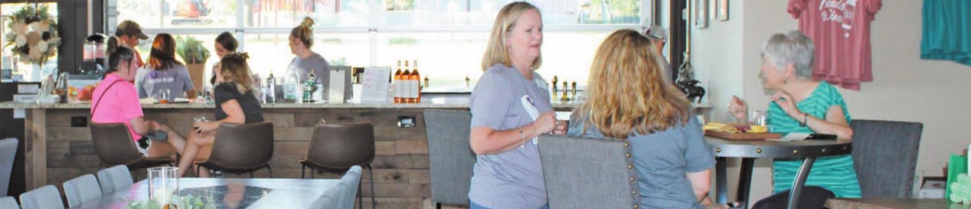 A ‘Walk the Talk’ fundraiser was held Friday night at Lucky Vines to benefit the Cross Timbers Family Services and its efforts of providing hope, help and healing for victims of violent crime. For more information, visit crosstimbershelps.org. Sara Gann | Citizen staff photo