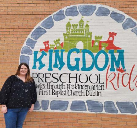 Kaylee Sykora is the new director for Kingdom Kids, a daycare center and preschool that is operated by First Baptist Church of Dublin. Wyndi Veigel | Citizen staff photo