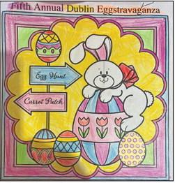 Leah Vazquez was named as the winner of the Preschool to 1st grade group for the annual EGGStravaganza coloring contest. The contest was judged by residents at Three Oaks Assisted Living and all entries received a small prize from Dairy Queen. Large filled eggs with all kinds of goodies were provided to the winners by DQ. Courtesy photo