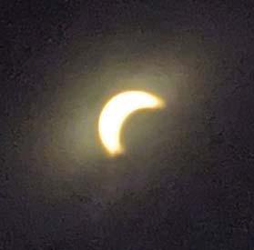 Dublin residents and guests were able to view a total solar eclipse Monday, April 8 for more than a minute at 1:38 p.m. Skies began to dim around 12:40 p.m. as the moon’s shadow crossed the Milky Way’s central star. Paul Gaudette | Citizen staff photos