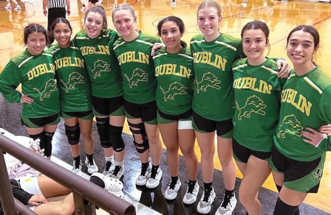 The Dublin Lady Lions traveled to Hamilton for the basketball tournament, claiming 5th place out of 16 teams. The ladies won against Abilene Christian Academy and lost to Hico and Gorman before being narrowly edged out by Zephyr. This tourney appearance followed a 48-34 loss to Santo on Tuesday, Nov. 14. Deanna Turley | Submitted photo