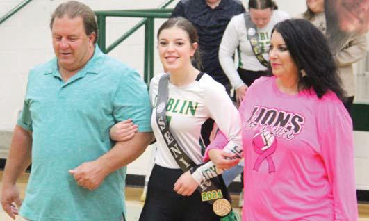 Lady Lions honored in Sr. Night