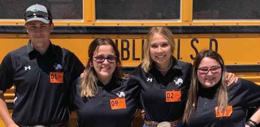Dublin FFA Dairy Cattle Team-Wyatt Watson, Alicia Gomez, Bailey Watson and Frida Villicana