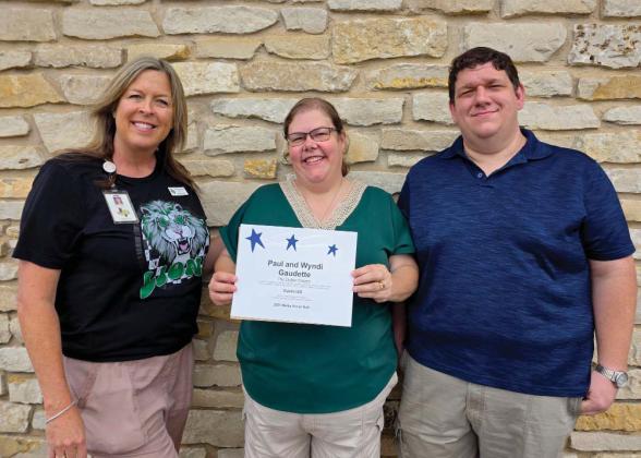 Editors Wyndi Veigel-Gaudette and Paul Gaudette were recently recognized by Dublin ISD as part of TASB’s Media Honor Roll List. Media Honor Roll was created to recognize individuals and media outlets for reporting fair, accurate, and balanced stories on Texas schools. School districts nominate their local media representatives for this award each year. Superintendent Melissa Summers recently presented the award to the journalists. Courtesy Ben Pate