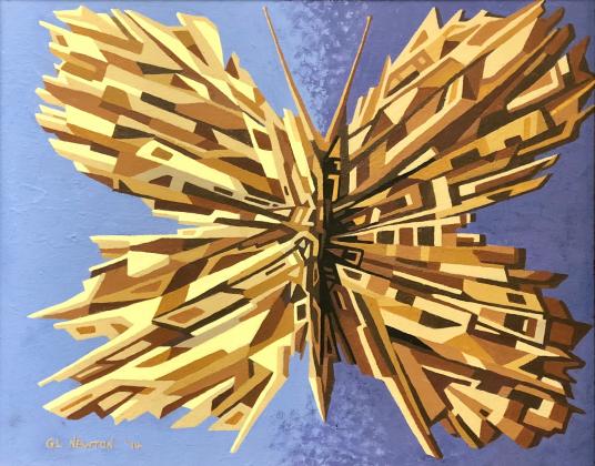 Butterfly by Grady Newton, one of many works on display at the CTFAC River North Gallery in Stephenville