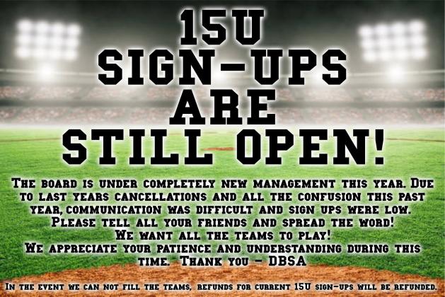 Message from the Dublin Baseball and Softball Association