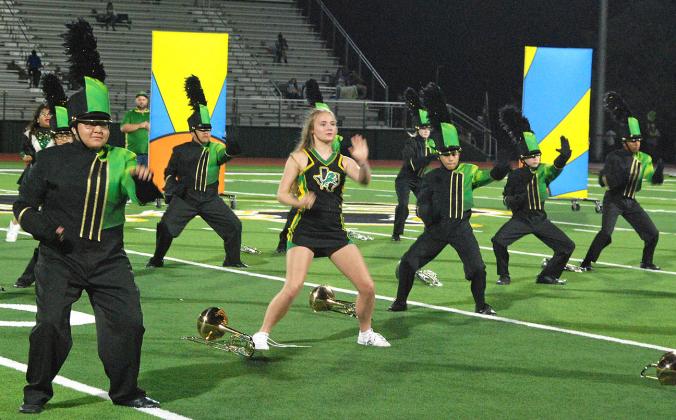 Sound of Dublin Band members perform their 'Ninja' routine