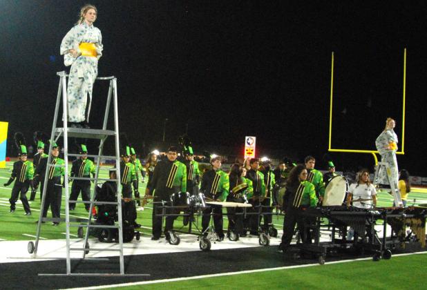 Sound of Dublin Band members perform their 'Ninja' routine