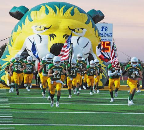 Dublin Lions enter the field in patriotic fashion