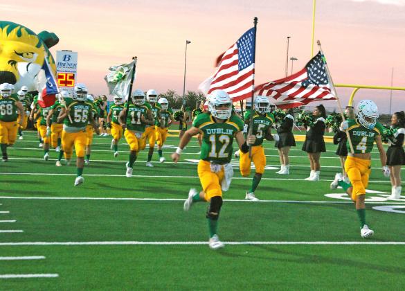 Dublin Lions carrying the colors