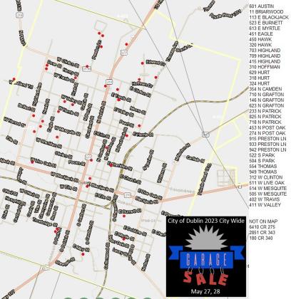 Garage Sale map