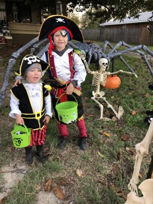 Second place went to  Will and Holton Schaffner as pirates. They will receive a prize bag from the Dublin Citizen.
