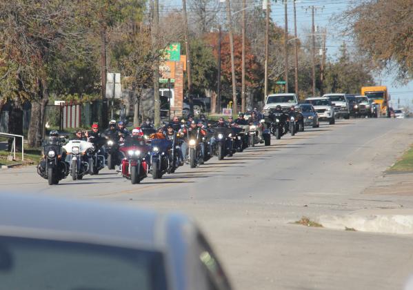 The 2023 Toy Ride headed into Dublin on Patrick Street Dec. 2, 2023. The ride provided toys and financial support for the Double N Cowboy Church’s Angel Tree. Several motorcycle clubs participated in the event starting at Red Barrel Bar and Grill.