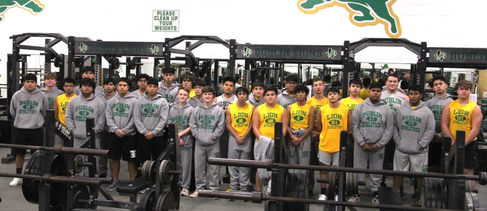 Paul Gaudette  |  Citizen staff photo DHS boys who signed up to lift this season included: Geovanny Almazan, Juan Alvarez, Paul Adams, Jaydyn Griffen, Lucas Azua, Caige Balvantin, Amado Carranza, Marshall Daniel, Juan Elicerio, Caleb Floyd, Elijah Gonzales, Adam Jaimes, Riley Kemp, Cayson Loving, Nate Melendres, Alonso Moreno, David Nava, Gonzalo Ortiz, Yovany Ortiz, Cameron Patton, Emmanuel Ramirez, Jayden Rojas, Travis Spharler and Daniel Staud.