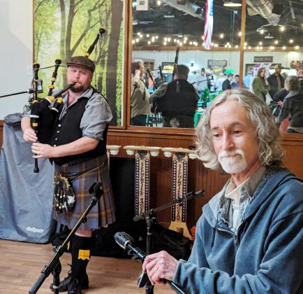 The Rogues test acoustics and set up equipment before their set at Backwoods Saturday, March 16. Their set was part of the live entertainment originally set for Wright Park that was moved indoors to avoid the forecasted rain.