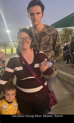 Second place - Lilian Rodriguez, Austin and Liam (Deer, Hunter and Arrow)