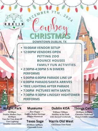 Chamber Cowboy Christmas schedule