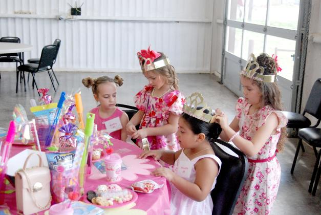 Young Little Miss Dublin Contestants enjoyed a tea party fit for a princess arranged by pageant organizers March 3, 2024 at the Station where they enjoyed snacks, crafts, and of course, crowns.