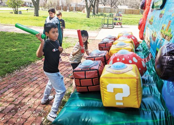 Dublin Public Library hosted special events throughout spring break. On March 12, 2024 a gamer party was hosted featuring a brand new ‘Whack a Mole’ style game brought in by Mr. P’s Party Rental.
