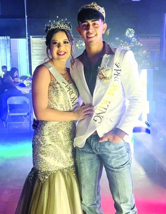 Dublin Seniors (now graduates) Madison Turley and Elijah Gonzales were crowned as Prom Queen and King at the annual prom May 11, 2024, at Double N Cowboy Church.