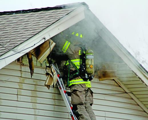 Emergency services spent more than three hours Feb. 15, 2024 on scene at a house fire at 426 W. Mesquite. The home was a complete loss and the fire was ruled accidental.