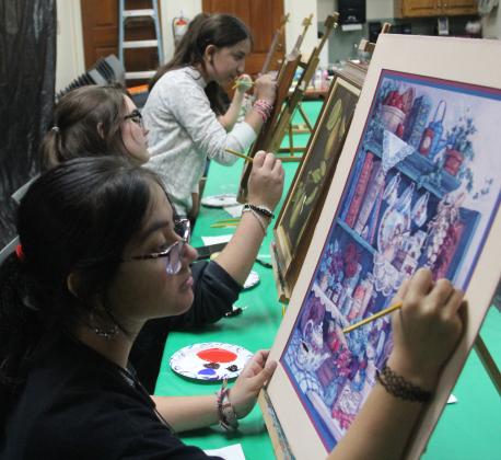 Dublin Public Library hosted a spooky painting class Oct. 17, 2024, where teens were invited to transform existing images by painting ghosts on them. In addition to having supplies provided, the teens in attendance got to enjoy Halloween candy and pizza. The event is part of the Library’s push to increase the diversity in offered activities and appeal to teens.