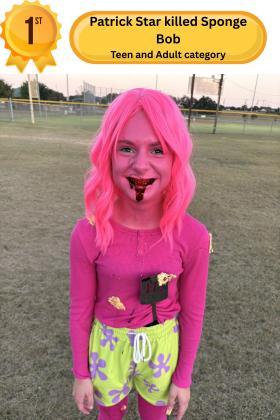 1st place - Jessa (Patrick Star who killed Sponge Bob)