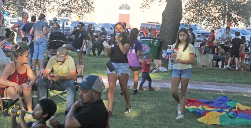The community-led event included free hot dogs served by Rotary Club, a dessert potluck, face painting, games, live music by ENOK band and a screening of America-themed School House Rock cartoons.