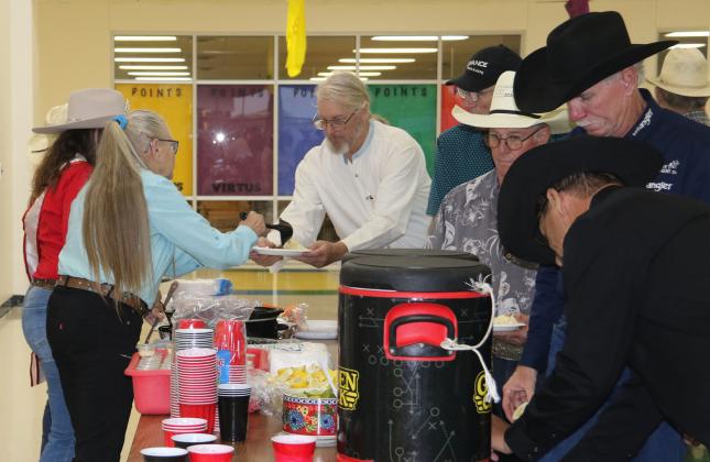 Attendees at the Dublin Heritage Rodeo Museum were treated to a meal of catfish at the annual awards banquet at the Dublin Intermediate School. Wyndi Veigel-Gaudette | Citizen staff photo