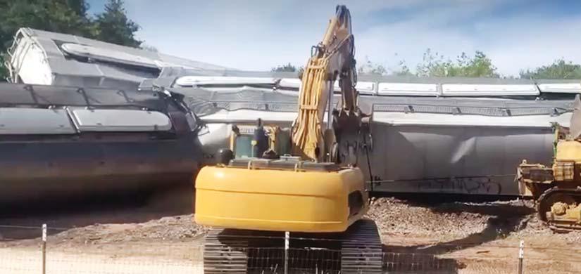 Derailed near Bluff Dale