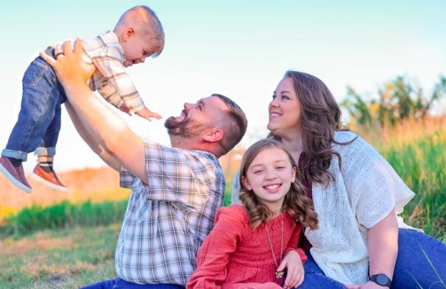 Amber Steele, a 2009 Dublin High School grad (seen with family) is a licensed LVN/RN and works in a management role at Lone Star Rehab. Submitted photo