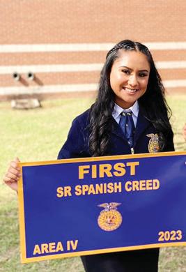 Vanessa Pantoja, a junior at Dublin High School, is advancing to state competition in Senior Spanish Creed Speaking for the second year in a row. Submitted photo