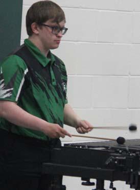 Dublin ISD head Band Director Ronny Luedke (above) was assisted by directors Tember Lowe and Matt Asebedo for his final concert at DHS before he moves to Whitney ISD. The May 9 spring concert gave the bands a chance to perform some favorite film scores and show off state qualifying artists. Senior Mathew Bradberry (left) was also recognized. Paul Gaudette | Citizen staff photo