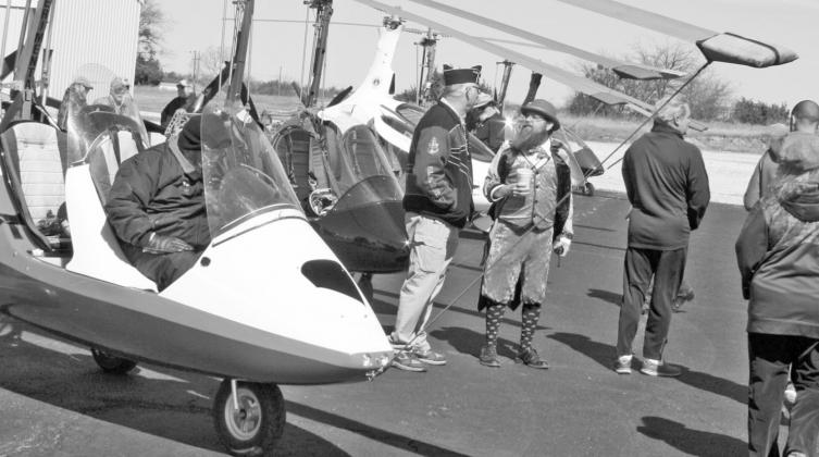 Pilots of gyrocopters such as these above will be at the Dublin Airport on Saturday to show off their aircraft and talk shop while they take in St. Patrick’s fun. The airport’s new flight simulation equipment (left) will also be set up for trials. | submitted photos