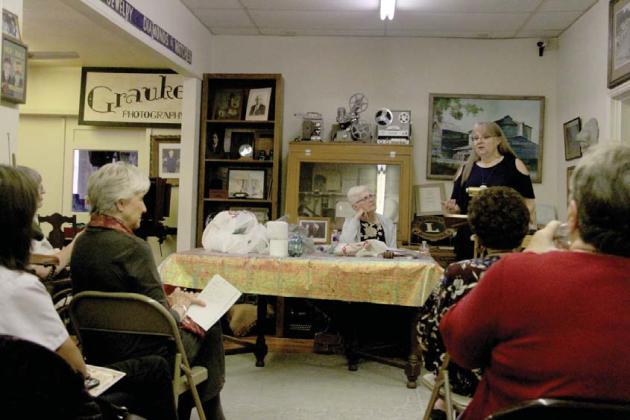 Ladies of the Dublin Woman’s Thursday Club heard from Sheryl Reed Racher with a program of ‘Historic Newspapers of Erath County’ for their November meeting. Wyndi Veigel | Citizen staff photo