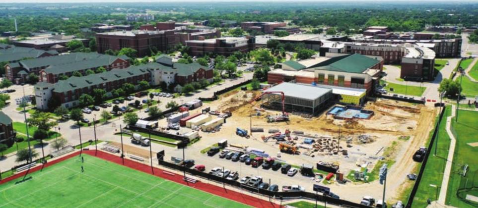 Aerial shots showcase construction work being done this summer at Stephenville’s Tarleton State University campus. | submitted photos
