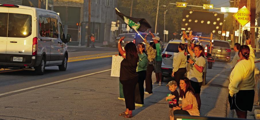 Dublin Cross Country supporters gathered at Blackjack Office Center Monday, Oct. 26 to wish the runners heading to the Oct. 27 Regional meet well. (See results this page.) Paul Gaudette | Citizen staff photos