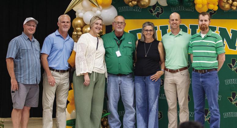 Above, World History and English III teacher Steve Carroll receives the Masonic Lodge Mirabeau B. Lamar Award of Excellence May 19 at the end-of-the-year award ceremony. Danielle Meador | Citizen staff photo