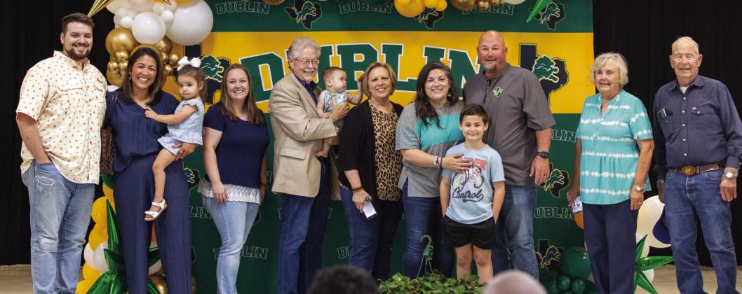 6th grade math teacher Aletheia Thornton receives the Dublin Intermediate School Teacher of the Year Award. Danielle Meador | Citizen staff photo