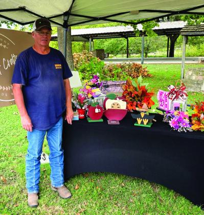 In a Dublin Market Days sprinkled with showers Saturday, Oct. 18, the Stephenville Area Elks Lodge sold breakfast burritos and hamburgers among a variety of vendors selling their wares. Wyndi Veigel-Gaudette | Citizen staff photos